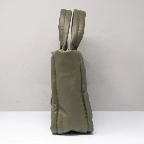 Cole Haan Grand Series Quilted Tote Bag Tea Leaf Green Leather - Picture 5 of 11